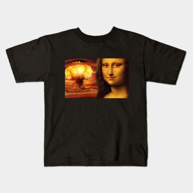 Disaster Girl: Renaissance Kids T-Shirt by SteelWoolBunny